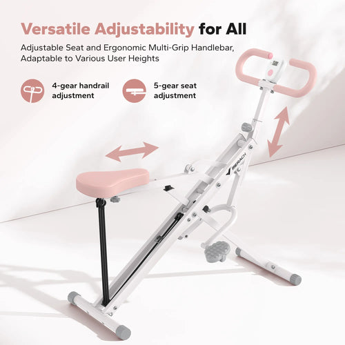 350LBS Heavy-Duty Squat Rowing Machine for Home Gym