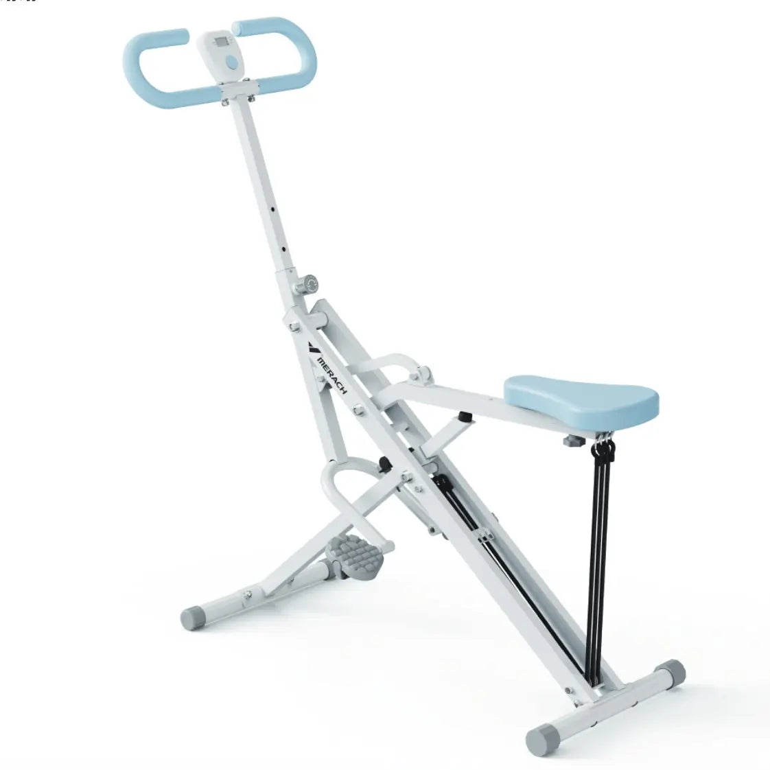 350LBS Heavy-Duty Squat Rowing Machine for Home Gym